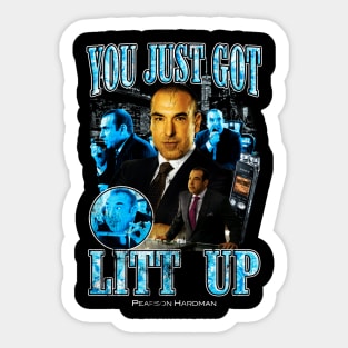 You Just Got Litt Up Suits Tv Show Sticker